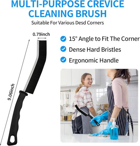 3 Pcs Crevice Cleaning Brush,Multifunctional Cleaning Brush Tool for Deep Cleaning Tight Spaces, Kitchen, Bathroom, Window Frames, Sinks, Vehicle, Faucets, Toilet,Pet Hair Removal in Saudi Arabia