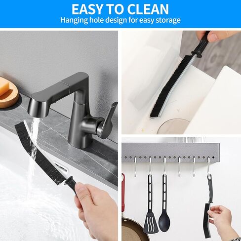 3 Pcs Crevice Cleaning Brush,Multifunctional Cleaning Brush Tool for Deep Cleaning Tight Spaces, Kitchen, Bathroom, Window Frames, Sinks, Vehicle, Faucets, Toilet,Pet Hair Removal in Saudi Arabia