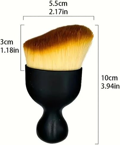 1PC Ultra - Soft Car Cleaning Brush for Interior Care, Black in Saudi Arabia