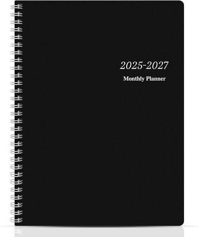 مخطط شهري 2026-2027، مخطط تقويم من يناير 2026 - ديسمبر 2027، 24 شهرًا للتخطيط مع متتبع العادة، قائمة المهام، الأهداف، الملخص، 7.5 بوصة × 10 بوصة، غلاف حلزوني للمنظم الشخصي واللوازم المكتبية وردي in Kuwait