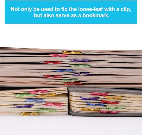 30 Pcs Heart Paper Clips Colorful Bookmarks Clips Cute Mini Papers Clamp for Document Note Decoration Organizing, Office and Personal Use (Colorful) in Saudi Arabia