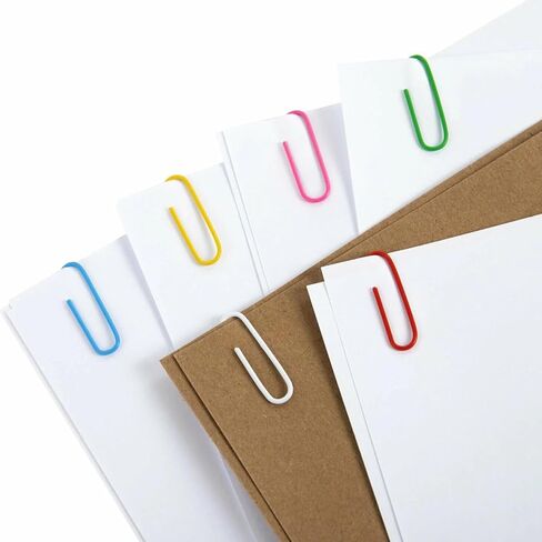200 Count 1-1/4" Office Paper Clips, Medium Nonskid Paper Clips for Office School Supplies Paperclips Assorted Color in Saudi Arabia
