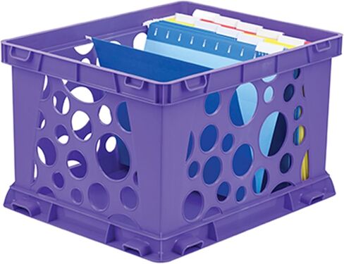 Storex Premium File Crate with Molded Handles – Letter and Legal Document and Folder Storage, Classroom Green 1-Pack (61458A03C) in Saudi Arabia