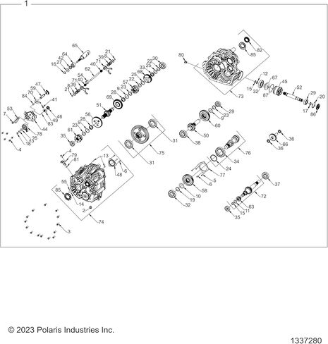 Polaris Ranger Seal, Triple Lip, 25 x 55 x 8, Genuine OEM Part 3236135, Qty 1 in Saudi Arabia