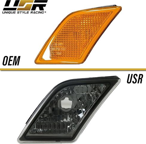 USR 08-11 W204 ضوء لوحة الترخيص - زوج مصابيح اللوحات الخلفية (يسار + يمين) - متوافق مع 2008-2011 Mercedes Benz C-Class جميع الموديلات/الزخارف + W216 / W212 / W221 (أضواء LED بيضاء 6000K) in Kuwait