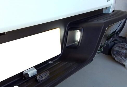 iJDMTOY OEM-Fit Xenon White 3W Full LED License Plate Light Kit Compatible with Ford 2019-23 Ranger & 2012-23 International Versions, Powered by 18-SMD LED Diodes in Saudi Arabia