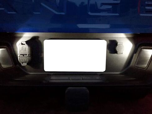 iJDMTOY OEM-Fit Xenon White 3W Full LED License Plate Light Kit Compatible with Ford 2019-23 Ranger & 2012-23 International Versions, Powered by 18-SMD LED Diodes in Saudi Arabia