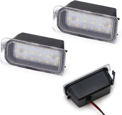 iJDMTOY OEM-Fit Xenon White 3W Full LED License Plate Light Kit Compatible with Ford 2019-23 Ranger & 2012-23 International Versions, Powered by 18-SMD LED Diodes in Saudi Arabia