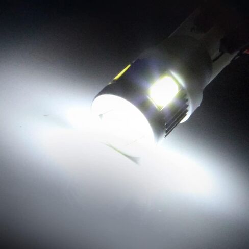 Cciyu 194 مصابيح LED ساطعة للغاية T10-6-5730-SMD ضوء مصباح لوحة ترخيص ضوء مصباح إسفين T10 168 2825 W5W حزمة بيضاء من 2 in Saudi Arabia