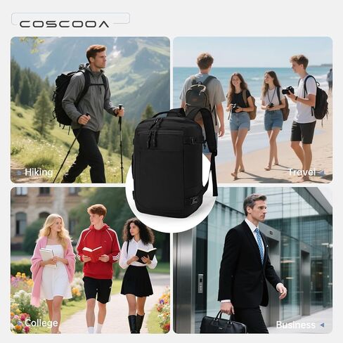 40x30x20cm Travel Bag, Expandable Carry on Backpack 30-35L, 40x30x25cm Personal Item Bag,15.6inch Laptop Backpack with Shoe Compartment and Wet Pockets,Mochila de Viaje in Saudi Arabia