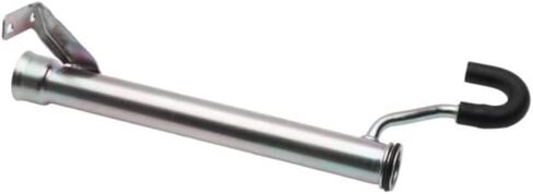 KarParts360 For Dodge Shadow 1992 1993 1994 HVAC Heater Hose | Pipe To Crossover Manifold | Chrome | Steel | Clamps Included in Saudi Arabia