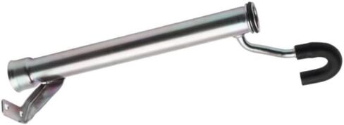 KarParts360 For Dodge Shadow 1992 1993 1994 HVAC Heater Hose | Pipe To Crossover Manifold | Chrome | Steel | Clamps Included in Saudi Arabia