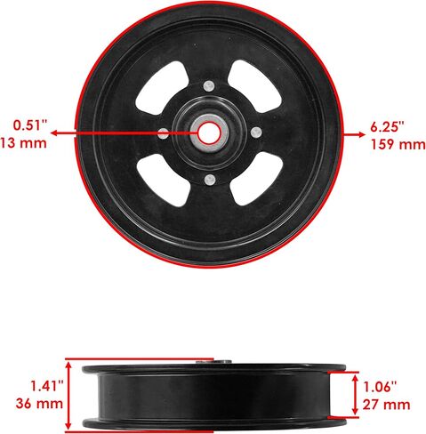 Caltric 52in 61in Deck Pulley Compatible with Bobcat ProCat QuickCat 942504 942237 942533K 942534K 128169 / Predator Pro 942282 942240 942529 942525J 942536K in Saudi Arabia