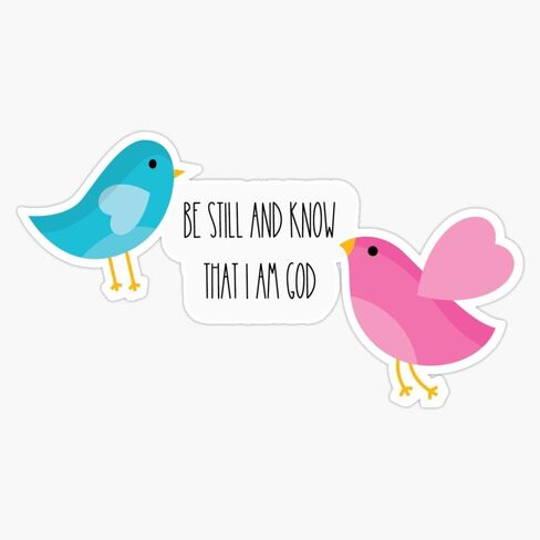 Be Still And Know That I Am God Sticker Vinyl Waterproof Sticker Decal Car Laptop Wall Window Bumper Sticker 5" in Saudi Arabia