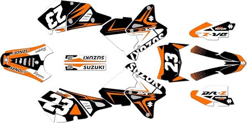 مجموعة رسومات لـ SUZUKI DRZ400 (2000-2024) EVADER Series Cyan 9 Mil - Easy Go - ملصقات الدراجات النارية للدراجة الترابية، ملصقات سيارات سباق الدراجات النارية ملحقات موتوكروس بدون بلاستيك in Saudi Arabia