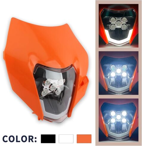 يصلح ل KTM دراجة نارية LED المصباح عالية منخفضة شعاع DRL 2008-2016 XC SX XCW EXC 125 250 300 450 500 إندورو موتوكروس الملحقات (أبيض) in Kuwait