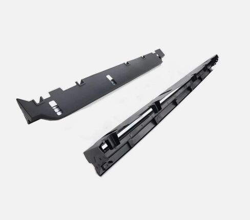 قطعتان من لوحات الجري لسيارة فولفو XC60 2018-2024 مجموعة كاملة من الخطوات الجانبية للسيارة Nerf Bar لوحة سوداء مطورة جديدة مع جزيئات مضادة للانزلاق باللونين الأسود والفضي (للمركبات المخصصة فقط) in Saudi Arabia