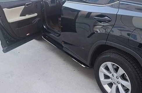 2PCS Running Boards for Lexus RX 350 450h 2016-2020 Black Side Steps Complete Kit Car Nerf Bar New Upgrade Black Panel with Anti-Slip Particles(for Dedicated Vehicles only) in Saudi Arabia