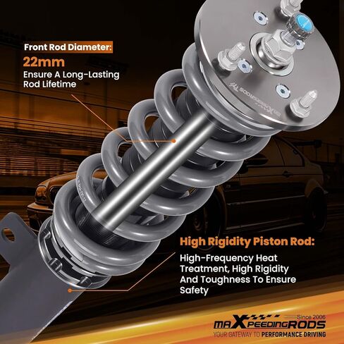 maXpeedingrods Coilover for Dodge Charger RWD 2011-2022, for Chrysler 300 RWD 2011-2023, 24 Levels Damper Adjustable Coilovers Suspension Kit, Height Adjustable Lowering Kit, T7 Upgrade Racing Struts in Saudi Arabia