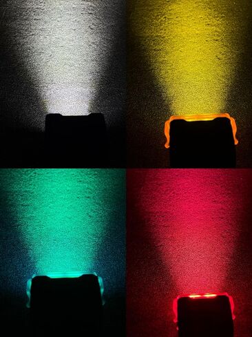 LED Pods Covers Black AKD Part 3 Inch Offroad Driving Lights LED Pods Work Lights Cover Light Bar Covers LED Cubes Covers PC Protective Lens Covers for SUV ATV UTV Marine in Saudi Arabia