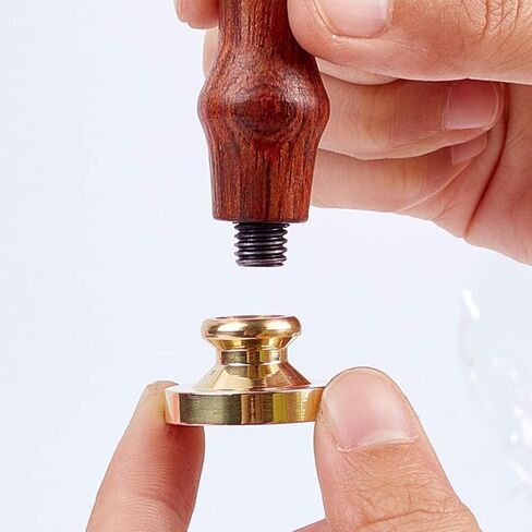 Letter M Wax Seal Stamp Copper 25mm Vintage Detachable Sealing Stamp Brass and A Wood Handle Pattern Stamp Head Letter Invitation Card Wedding Gift Package Holidays in Saudi Arabia