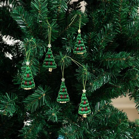 6 Sets DIY Christmas Crafts for Adults Families Beaded Ornament Kit for Christmas Tree Makes Holiday Decorations Xmas Party Favor Supplies Gifts in Saudi Arabia