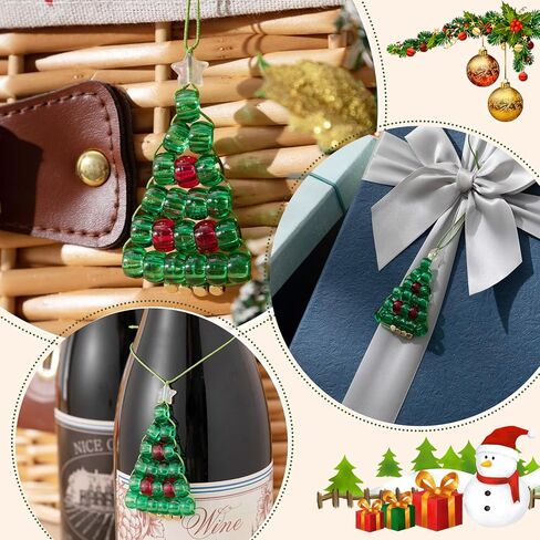 6 Sets DIY Christmas Crafts for Adults Families Beaded Ornament Kit for Christmas Tree Makes Holiday Decorations Xmas Party Favor Supplies Gifts in Saudi Arabia