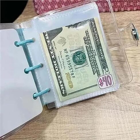 Mini Money Saving Binder, Save $1000 Envelopes Money Saving Challenge Book, Portable in Saudi Arabia