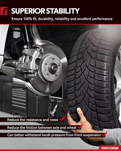 Torchbeam قطعة واحدة من مفصل التوجيه مناسب لـ 1990-1995 1997-2006 Wrangler، 1990-2001 Cherokee، 1993-1998 Grand Cherokee، 1990-1992 Comanche، يستبدل اليمين الأمامي 697923 in Saudi Arabia