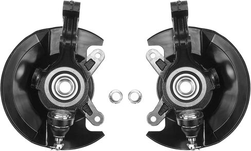 2PCS Front Left&Right Steering Knuckle & Wheel Bearing Hub Assembly For 2003-2005 HONDA CIVIC（ L4 1.7L Only）698494 698495 45255S01A00 44600S5DA00 698-494 698-495 in Saudi Arabia