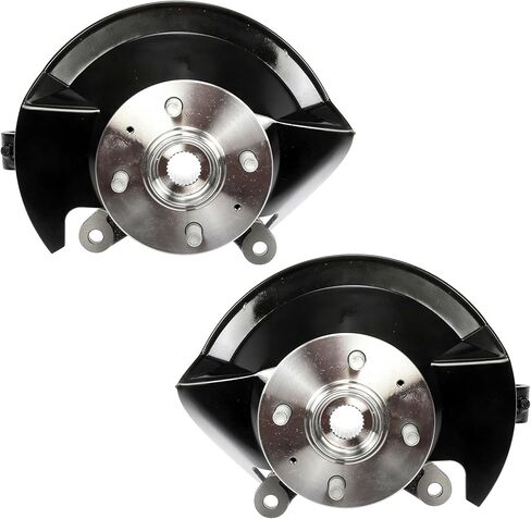 2PCS Front Left&Right Steering Knuckle & Wheel Bearing Hub Assembly For 2003-2005 HONDA CIVIC（ L4 1.7L Only）698494 698495 45255S01A00 44600S5DA00 698-494 698-495 in Saudi Arabia