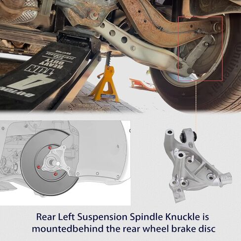 Rear Left and Right Suspension Spindle Knuckle Compatible with 2016-2020 Chevy Malibu 2018-2020 Buick Regal Sportback 2016-2020 Buick Regal Tour X Replace#22949386 22949387 in Saudi Arabia