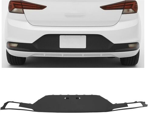 KUAFU Rear Air Dam Deflector Lower Valance Bumper Cover Compatible with 2019 2020 Hyundai Elantra Replacement for 86612F3510 HY1195126 in Saudi Arabia