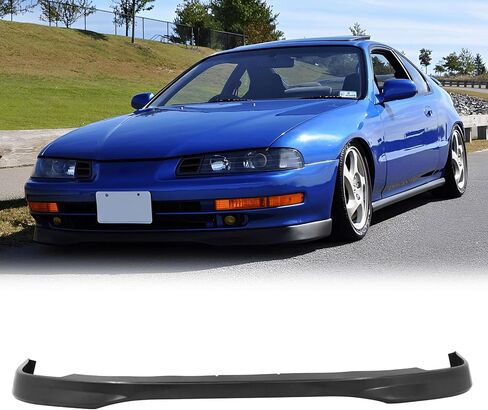 FREEMOTOR802 Front Bumper Lip Splitter, Compatible with 1992-1996 Honda Prelude, TR Style Unpainted Black PP 1PC Air Dam Chin Spoiler Underbody Front Lip Spoiler Lower Guard Protector in Saudi Arabia