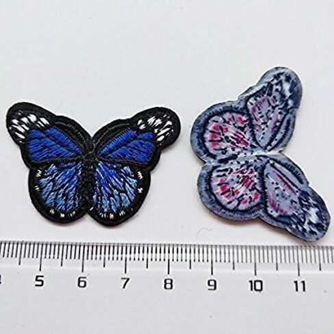 24pcs /12pairs Butterfly Assorted Iron-on or Sew-on Embroidered Patch Motif Applique Patches in Saudi Arabia