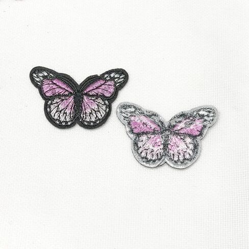 24pcs /12pairs Butterfly Assorted Iron-on or Sew-on Embroidered Patch Motif Applique Patches in Saudi Arabia