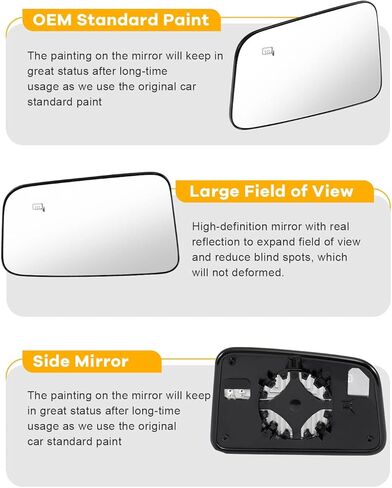 Driver Side View Mirror Glass Fits 2007-2011 For Ford Edge 2007-2010 For Lincoln MKX Door Mirror Glass with Heating in Saudi Arabia