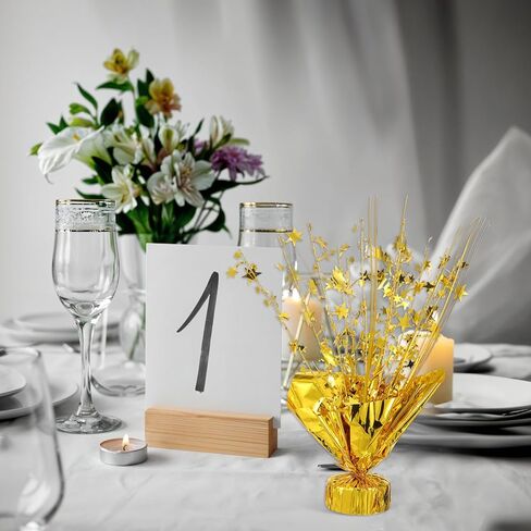 6 Pcs Metallic Foil Spray Centerpiece Star Table Decoration Gold Centerpieces Decors with Star Burst Table Centerpieces for Birthday Wedding Holiday Anniversary Graduation Home Party in Saudi Arabia