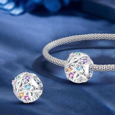 1Pc Silver Plated Fashionable Sisters perfume Cake Sun Moon Animals Series for Women Bracelets Bangles DIY Jewelry Making And Daily Outfit Matching Jewelry Decoration gifts for women mom in Saudi Arabia