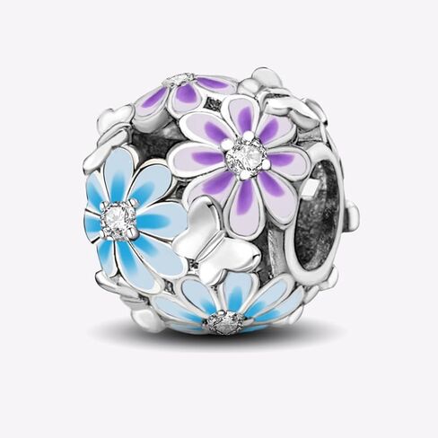 1Pc Silver Plated Fashionable Sisters perfume Cake Sun Moon Animals Series for Women Bracelets Bangles DIY Jewelry Making And Daily Outfit Matching Jewelry Decoration gifts for women mom in Saudi Arabia
