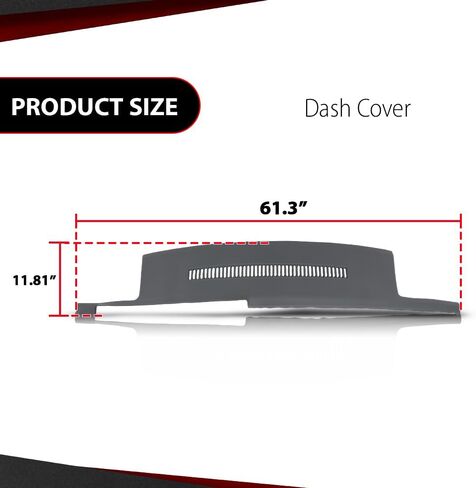 Dashboard Dash Cover Compatible with Chevy GMC Blazer Suburban Yukon C/K R20 R30 V30 R2500 R3500 V3500 1992-1994 Red in Saudi Arabia