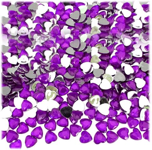 The Crafts Outlet 144pc Rhinestones Heart 6mm - 30ss Multi Assortment in Saudi Arabia