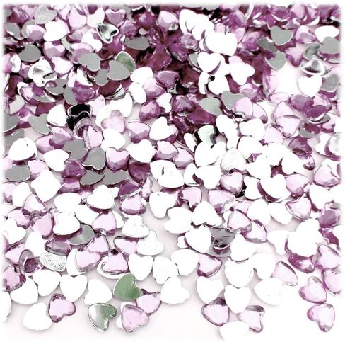 The Crafts Outlet 144pc Rhinestones Heart 6mm - 30ss Multi Assortment in Saudi Arabia