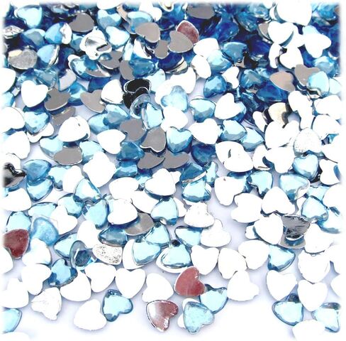 The Crafts Outlet 144pc Rhinestones Heart 6mm - 30ss Multi Assortment in Saudi Arabia