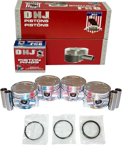 طقم مكبس وحلقة DNJ PRK294 لـ 1988-1991 هوندا سيفيك CRX 1.6L L4 SOHC 16 فولت يستنشق بشكل طبيعي D16A6 in Saudi Arabia