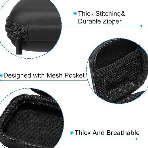 Small Square Hard Drive Case, Portable Carrying Case for Flash Drives, Earbuds, or Travel Cord Organizer, Compact Computer Hard Drive Bags & Cases in Saudi Arabia
