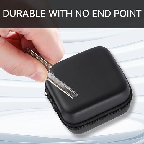 Small Square Hard Drive Case, Portable Carrying Case for Flash Drives, Earbuds, or Travel Cord Organizer, Compact Computer Hard Drive Bags & Cases in Saudi Arabia