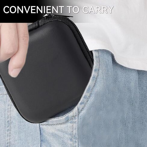 Small Square Hard Drive Case, Portable Carrying Case for Flash Drives, Earbuds, or Travel Cord Organizer, Compact Computer Hard Drive Bags & Cases in Saudi Arabia
