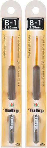 Blue Feather Tulip Etimo Crochet Hook, Size B1/2.25mm in Saudi Arabia