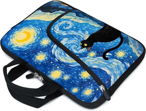 15Inch Laptop Sleeve Carrying Bag with Handle， Front Pocket for Placing Power Adapter and Mouse for men women in Saudi Arabia